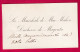 FRANCHISE REPUBLIQUE FRANCAISE PRESIDENCE DE LA REPUBLIQUE CARTE DE VISITE DE MME MAC MAHON POUR SARAMON GERS 1873 - 1849-1876: Klassik