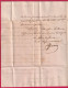 FRANCHISE LE PREFET MARITIME DU 5EME ARRONDISSEMENT TOULON VAR 1834 POUR GONFARON LETTRE - 1801-1848: Voorlopers XIX