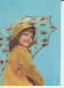 Vive La Pluie, Jeune Fille Souriante Manteau De Pluie Jaune Et Parapluie Long Live The Rain, Young Smiling Girl  CM 2 Sc - Portretten