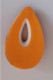 FEVE - FEVES -  "LES PENDENTIFS  DESIGN"-  JOLI PENDENTIF ORANGE BRUN ARGENT - Autres & Non Classés