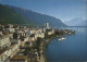 12305174 Montreux VD Fliegeraufnahme Partie Am See  Montreux - Sonstige & Ohne Zuordnung