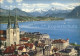 12305163 Luzern LU Fliegeraufnahme Mit Kirche Vierwaldstaettersee Und Alpen Luze - Other & Unclassified