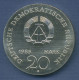 DDR 20 Mark 1985 Ernst Moritz Arndt, J 1605 Vz (m3564) - Sonstige & Ohne Zuordnung