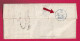 DOUBLE CURSIVE 64 HASPAREN BAYONNE BASSES PYRENEES CAD TYPE 13 BAYONNE TAXE TAMPON 10 POUR PARIS 1835 IND 17 LETTRE - 1801-1848: Précurseurs XIX