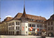 12278861 Thun BE Hotel Restaurant Krone Rathausplatz Brunnen Flaggen Thun - Other & Unclassified