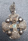Pendentif Médaille Religieuse Milieu XXe Argent 950 "Croix De Jérusalem" Religious Medal - Religión & Esoterismo