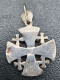 Pendentif Médaille Religieuse Milieu XXe Argent 950 "Croix De Jérusalem" Religious Medal - Religione & Esoterismo