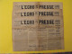 3 N° De L'Echo De La Presse De 1931. Pharmaciens De France Législation Des Stupéfiants - Otros & Sin Clasificación