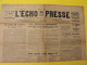 3 N° De L'Echo De La Presse De 1931. Pharmaciens De France Législation Des Stupéfiants - Autres & Non Classés