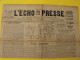 3 N° De L'Echo De La Presse De 1931-1936. Pharmaciens De France CNPF Réglementation - Autres & Non Classés