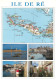 ILE DE Ré  Multivue  Carte Map  22 (scan Recto-verso)MA2288 - Ile De Ré