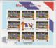 Delcampe - GUYANA 1998 FOOTBALL WORLD CUP 8 STAMPS AND 8 SHEETLETS OVERPRINT - 1998 – Francia