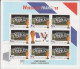 Delcampe - GUYANA 1998 FOOTBALL WORLD CUP 8 STAMPS AND 8 SHEETLETS OVERPRINT - 1998 – France