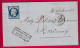 N°14 PC 1896 MARSEILLE 4 12 4 TAXE 4 POUR BORDEAUX GRIFFE AFFRANCHISSEMENT INSUFFISSANT SPECIAL LETTRE - 1849-1876: Klassik