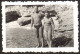 Couple Bikini Woman Girl And Trunks Muscular Man On Beach   Old Photo 9x6cm #41180 - Anonymous Persons