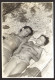 Bikini Woman And Girl Laying On Beach   Old Photo 9x6cm #41186 - Anonyme Personen