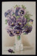 Thèmes  - Fleurs - Bouquet De Pensées Violettes Dans Un Vase - Blumen