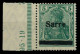 SAARGEBIET GERMANIA Nr 4aII Postfrisch X78833E - Unused Stamps