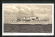 AK U-Bootbegleitschiff Der Kriegsmarine Saar Auf Hoher See  - Krieg