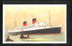 AK Passagierschiff Cunard R.M.S. Mauretania  - Piroscafi