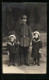 Foto-AK Soldat Landwehrmann Mit Kindern Im Studio Königshütte, Ausmarschfoto  - Guerre 1914-18