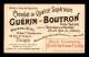 CHROMOS - CHOCOLAT GUERIN-BOUTRON - ALGERIE - ORAN - FEMME - FORMAT 6.3 X 10.3 CM - Guerin Boutron