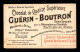 CHROMOS - CHOCOLAT GUERIN-BOUTRON - BOIS D'ENNEBOURG - ROUEN - FEMME - FORMAT 6.3 X 10.3 CM - Guerin Boutron