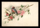 CHROMOS - OISEAU ET FLEURS - FORMAT 11 X 7.5 CM - Other & Unclassified