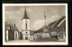 AK Blatna, Auf Dem Kirchenvorplatz Mit Mariensäule  - Tschechische Republik