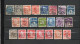 Perfins Perforés Danemark  Danmark  22 Timbres - Lotes & Colecciones