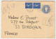 Lettre Entier Postal Avec Complément D'affranchissement Et Taxée, Grande Bretagne Pour France, 1967 - Postwaardestukken