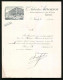 Facture Nancy 1903, Vve Salvator Aaronson, Geschäfstshaus In Der Rue Stanislas Et Rue St. Dizier 25, Tramway  - Autres & Non Classés
