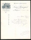 Facture Bergerac 1916, Magasins De Nouveautes, Louis Bousquet, Geschäftshaus Am Place Du Marche Couvert  - Other & Unclassified