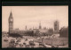 AK London, Clock Tower And Houses Of Parliament, Strassenbahn  - Tramways
