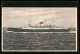 AK Passagierschiff Vulcania Auf Hoher See  - Dampfer