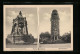 AK Porta Westfalica, Kaiser-Wilhelm-Denkmal, Bismarckturm  - Other & Unclassified
