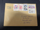 30-4-2023 (3 Z 27) Letter Posted From France To Australia In 2024 (2 Covers)  23 X 17 Cm + 1 Many EUROPA Stamps - Cartas & Documentos