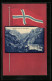 AK Stalheim Og Naerodalen, Hotel Und Schmales Tal, Norwegische Nationalfahne  - Norvège