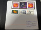 30-4-2023 (3 Z 27) Letter Posted From France To Australia In 2024 (2 Covers) (Disney Little Mermaid + Hallowwen 16x16cm) - Lettres & Documents