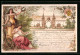 Lithographie Ganzsache Württemberg PP11C33: Ludwigsburg, 25. Schwäb. Liederfest 1898, Haupteingang Zum Festplatz  - Postcards