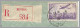FRANCE To LUXEMBOURG 1938 2.25F Airmail & 75c Peace - MENTON Registered - 1927-1959 Brieven & Documenten