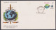 Inde India 1997 FDC ICPO, Interpol, International Police, Policia, Polizie, Globe, Sword, First Day Cover - Cartas & Documentos