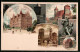 Lithographie Nürnberg, Grand-Hotel, Henkersteg, Hans Sachs Monument Und Dürerhaus  - Nürnberg