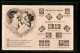 AK Briefmarkensprache: Ich Denke Stets An Dich & Ich Hab Dich Von Herzen Lieb, Liebespaar Im Herz  - Briefmarken (Abbildungen)
