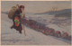 Santa Claus W Christmas Gifts Bag Old Postcard 1927 - Santa Claus