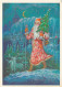 Santa Claus W Christmas Tree Old Postcard Signed Andryanov Russian Fairy Tale - Santa Claus