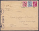 Env. Affr. N°423+426+528 Càd LINKEBEEK /19 V 1943 Pour SAINT-GENIS-LAVAL Par Lyon - Bande & Cachet Censure Allemande - 1935-1949 Petit Sceau De L'Etat