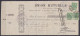 Reçu "Union Mutuelle" Affr. 3x N°56 Càd "BRUXELLES /14 OCTO 1903/ QUITTANCES DEPOT" Pour FROIDCHAPELLE - Griffe [Rembour - 1893-1907 Armoiries