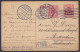 Postkarte CP 10c (type OC3) Flam. BRUXELLES /13 VII 1915 Pour ROTTERDAM Hollande, Réaffr. 5c Et Réexpédiée Au HAVRE Fran - Occupation Allemande