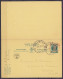 EP CP Avec Réponse Payée Trilingue FR, NL & DE Double 35c Turquoise (type N°201) + Empreinte Machine Rouge 5c Càd MALMÉD - Cartes Postales 1909-1934